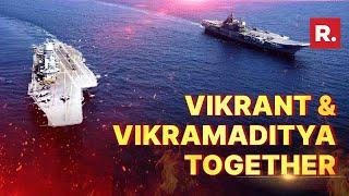 The most majestic video of Indias Naval might INS Vikrant & INS Vikramaditya together