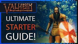 Valheim Starter Guide - The Basics for Beginners - Building Combat Crafting Skills Raids Tips