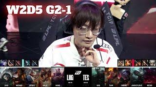 LNG vs TES - Game 1  Week 2 Day 5 LPL Summer 2024  LNG Gaming vs Top Esports G1