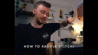 How to hand stitch leather and do a professional saddle stitch