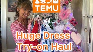 MUST SEE TEMU SUMMER DRESSES HAUL review & try-on links not sponsored2024