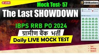 IBPS RRB PO LIVE FULL MOCK  Sectional Timing Based  BANKING  @edubankers