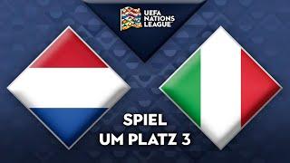 Holland - Italien Spiel um Platz 3  UEFA Nations League 4K