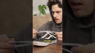 How to tie a shoe lace in 1 second ⏳ #skill #learnsomething #lifehack
