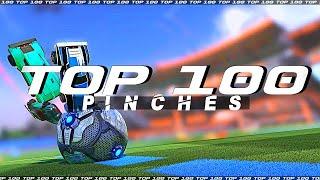 ROCKET LEAGUE TOP 100 PINCHES TRIPLE PINCH? BALL GOES BRR ZOOM ZOOM 