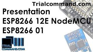 Quick presentation ESP8266 01 & ESP8266 12E NodeMCU Lolin  - TrialCommand.com