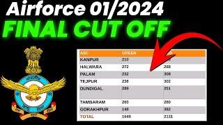Airforce 012024 Final Cut Off। Aspirants Guide