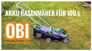 OBI Akku Rasenmäher für 108 Euro