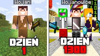 PRZEŻYLI 1300 DNI na WOJANOWICACH w MINECRAFT Wojan Palion Noobek123 Matruner Kati