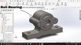 SOLIDWORKS  Ball Bearing  part & Assembly 