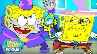 Bob Esponja  60 minutos de Bob Esponja en sus momentos MÁS poderosos  Bob Esponja en Español