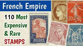 Most Expensive Stamps Of France - Part 1  110 Rare French Empire Postage Stamps Worth Collecting