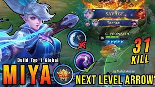 SAVAGE & MANIAC 31 Kills Miya Monster Gold Laner NEW BUILD - Build Top 1 Global Miya  MLBB