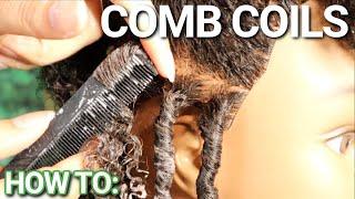 How to do Comb Coils  Styling Natural Hair