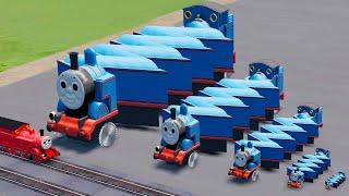 Big & Small Long Snake Thomas the Train vs Trains  BeamNG.Drive