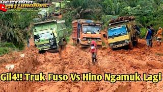 Merasa Malu Jika Ditarik Truk Fuso Vs Hino Berakhir Adu Jos