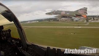 F-4 Phantom Helmet Cam - Two-Ship Airshow Demo and Departure - EAA AirVenture Oshkosh 2016