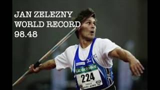 Javelin World Record Jan Zelezny 98.48