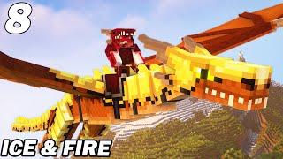 Je peux voler sur mon dragon de feu  Minecraft Ice & Fire EP8