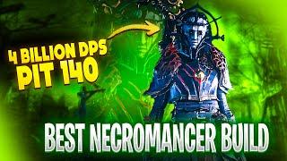 Diablo 4  S4 Best Necromancer Bone Spirit Pit 140 build