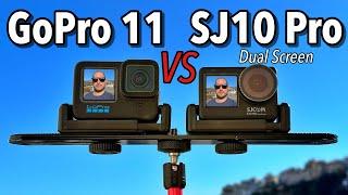 SJCAM SJ10 Pro Dual Screen VS GoPro 11 - Camera Comparison