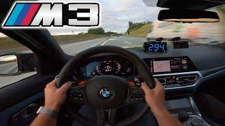 BMW M3 G80 Competition  TOP SPEED & 100-200 kmh on Autobahn