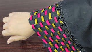 Eid SpecialRecreating Trending Dori lace Sleeves Design_Stylish DamanTrouser Design#newidea
