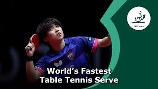 Worlds Fastest Table Tennis Serve