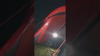 SOLO CAMPING IN HEAVY RAIN #shorts #campinginheavyrain #campingintherain #solocamping