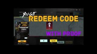 Pubg Mobile Redeem code. Working and with proof. 2023