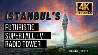 【4K】Walking Tour Europes Tallest Tower  Çamlıca Kule is Istanbuls Futuristic Supertall