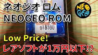 【レトロゲーム購入記録】ネオジオロム レアタイトルが1万円以下！？  Super Rare Retro Game SNK NEOGEO ROM Low Price unboxing
