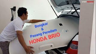 Cara Bongkar Plafon dan Pasang Peredam Honda Brio