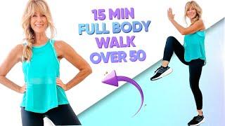 15 Minute Walking Workout For Weight loss  Complete Full Body Workout