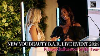 Alexa Collins Winner of Fitness Influencer of the Year Award at NEW YOU Beauty B.A.R. Live Event 24