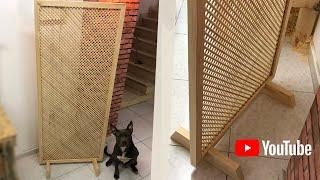 AHŞAP SEPERATÖR PARAVAN YAPIMI  KENDİN YAP  DIY SEPERATOR  HOW TO MAKE A WOODEN FOLDING SCREEN