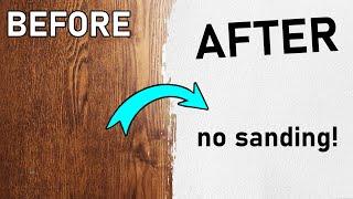 HOW TO PAINT LAMINATE FURNITURE  *no sanding* 