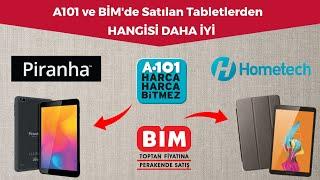 A101de Satılan PIRANHA TABLET ve BİMde Satılan HOMETECH ALFA TABLET Özellikleri  EBA için Hangisi