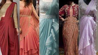 New Saree Designs 2024 Chiffon Party Wear Saree Pakistan Indian Saree Designs #saree