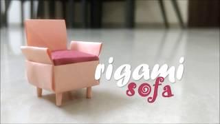 Origami Sofa  How to make a paper couch ️
