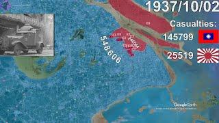Battle of Shanghai in 1 minute using Google Earth