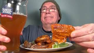 ASMR Eating Homemade Buffalo Wings