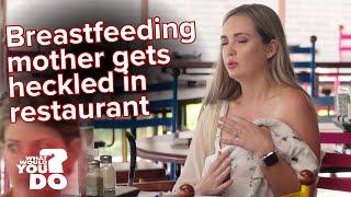 Breastfeeding mother criticized by another woman man  WWYD