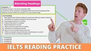 IELTS Reading Matching Headings  Best Strategy + Practice