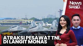 Atraksi Udara Pesawat TNI F-16 Hingga Sukhoi SU-30 Bermanuver di Langit Monas - iNews Siang 0310