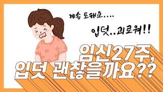 입덧지옥‍️ 임신 27주 자꾸 토해요...입덧 괜찮나요...?