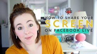 How to Share your screen on Facebook live with OBS