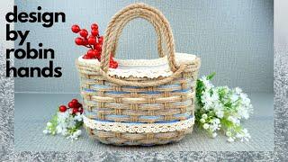 Recycle Plastic Bottles To Storage Basket  Diy Palstic Bag Easy Diy At Home