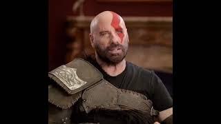 John Travolta and Ella Bleu - funny God of War Ragnarok commercial 2022