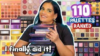 Ranking ALL 110 the Eyeshadow Palettes I tried in 2023 from Worst to Best